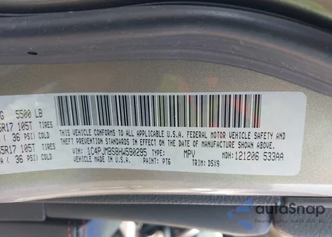 2017 Jeep Cherokee Trailhawk 4X4 z USA, uszkodzony, nr VIN 1C4PJMBS8HW590295